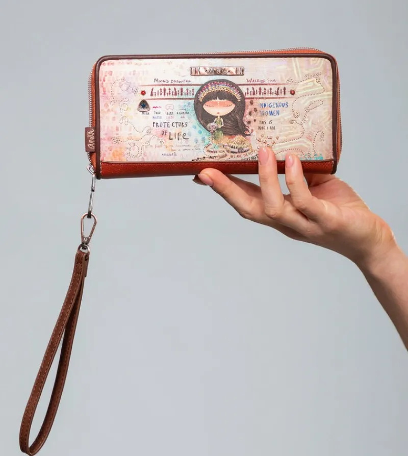Anekke Menire Large Rfid Embossed Wallet Sale