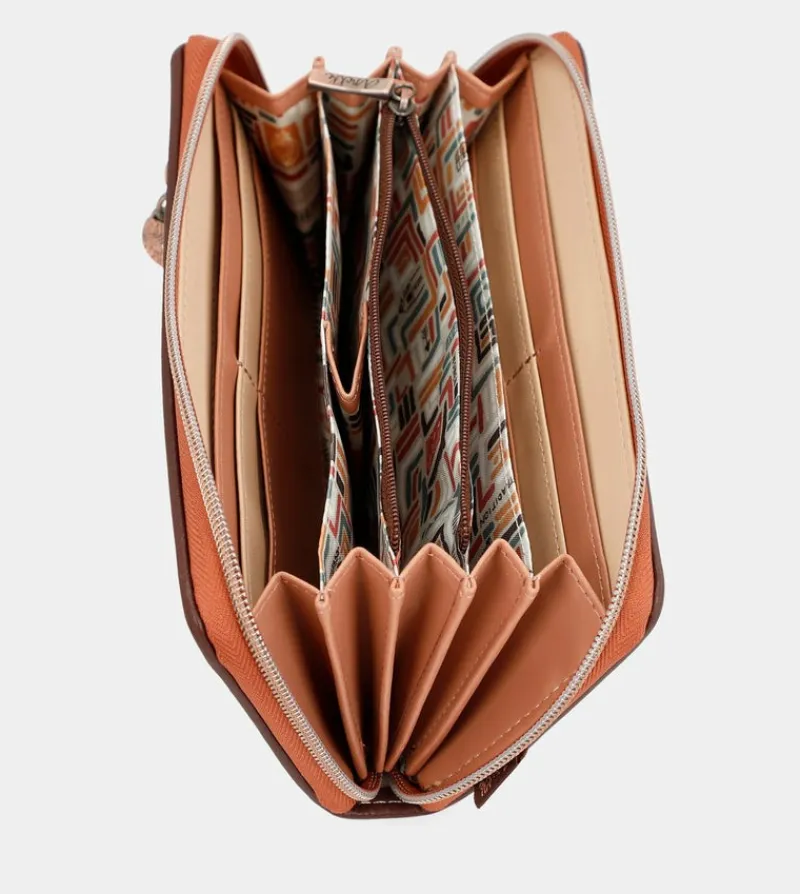 Anekke Menire Large Rfid Embossed Wallet Sale