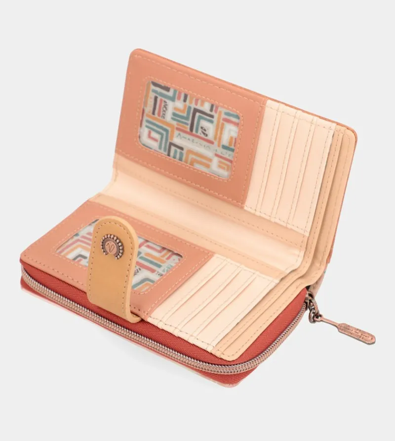 Anekke Menire Medium Rfid Embossed Wallet Sale