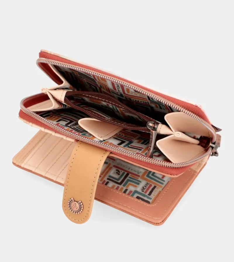 Anekke Menire Medium Rfid Embossed Wallet Sale