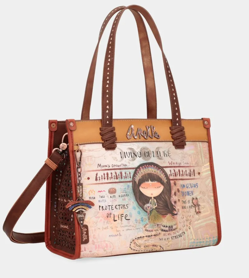 Anekke Menire Printed Tote Bag With Shoulder Strap Cheap
