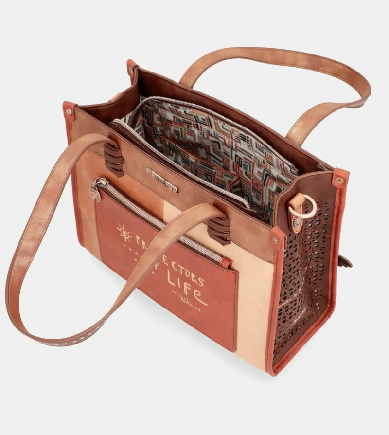 Anekke Menire Printed Tote Bag With Shoulder Strap Cheap