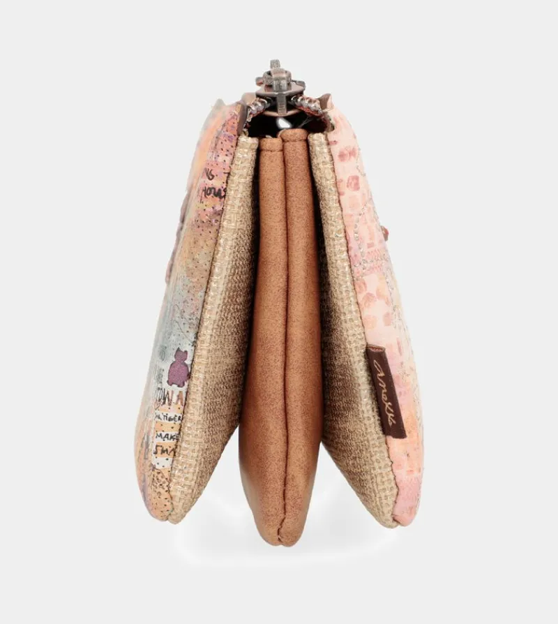Anekke Menire Triple Compartment Coin Purse New