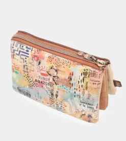 Anekke Menire Triple Compartment Coin Purse New