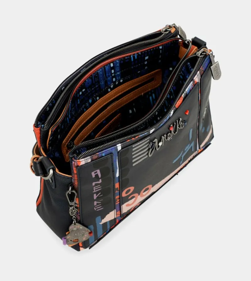 Anekke Nagare 3 Compartment Shoulder Bag Cheap
