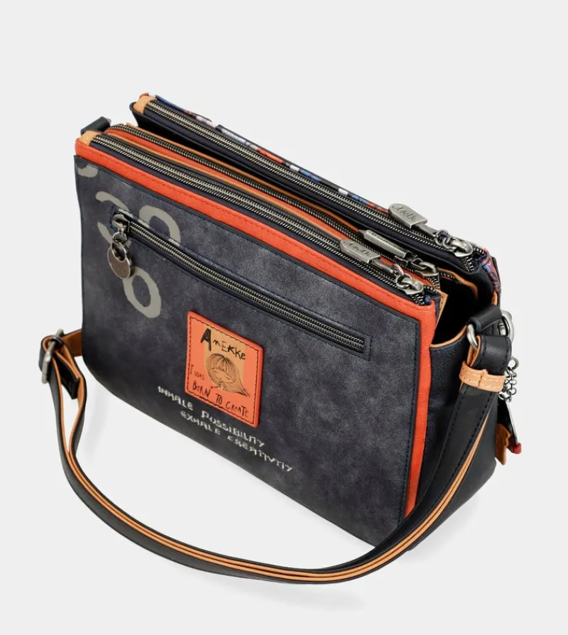 Anekke Nagare 3 Compartment Shoulder Bag Cheap