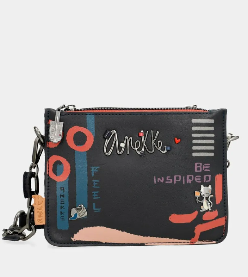Anekke Nagare 3 Compartments Small Shoulder Bag Clearance