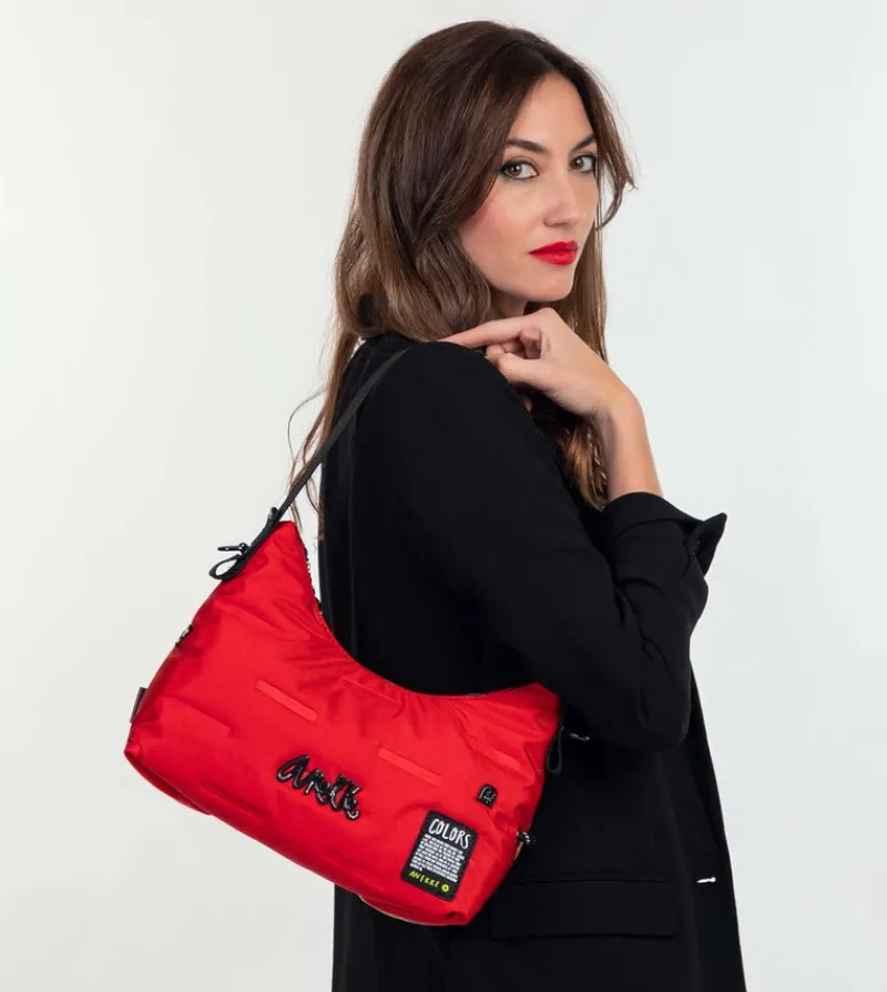 Anekke Nature Colors Red Hobo Bag Cheap