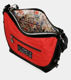 Anekke Nature Colors Red Large Shoulder Bag Flash Sale