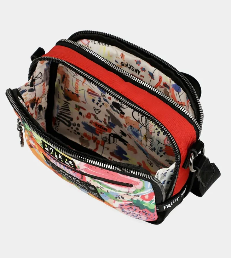 Anekke Nature Colors Red Rectangular Shoulder Bag Fashion