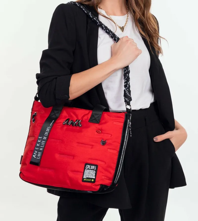 Anekke Nature Colors Red Shopper Bag Flash Sale