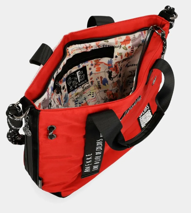 Anekke Nature Colors Red Shopper Bag Flash Sale