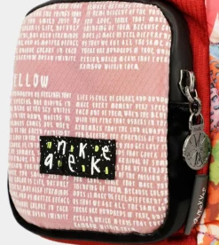 Anekke Nature Colors Red Shoulder Bag With Pockets Hot