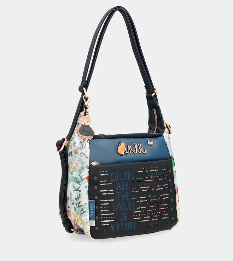 Anekke Nature Pachamama Convertible Crossbody Bag Into A Backpack New