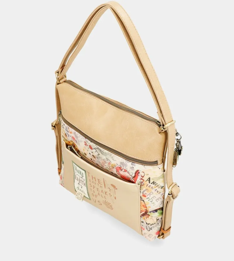 Anekke Nature Pachamama Convertible Golden Bag Into A Rucksack Best