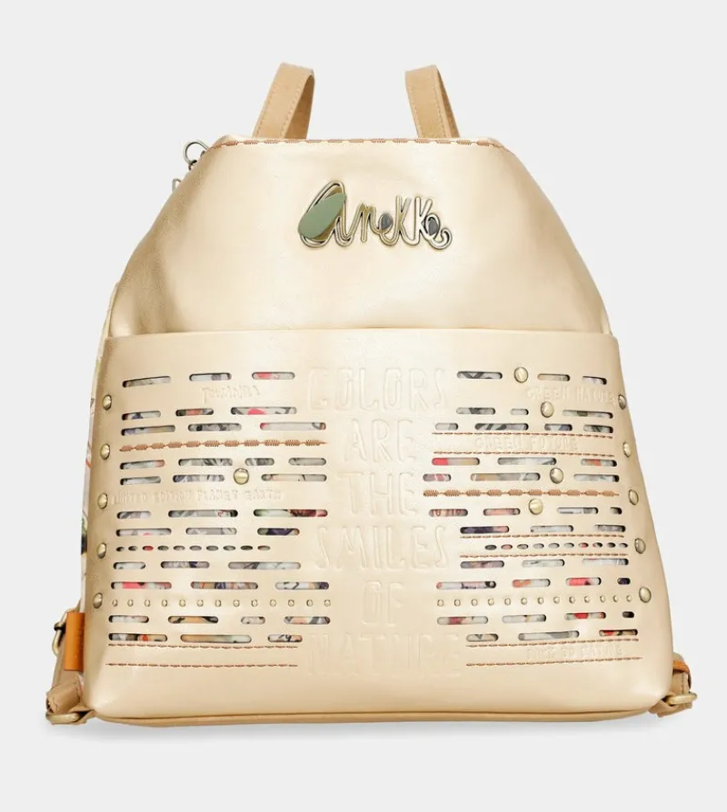 Anekke Nature Pachamama Convertible Golden Bag Into A Rucksack Best