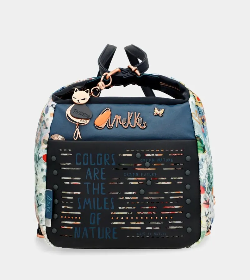 Anekke Nature Pachamama Convertible Crossbody Bag Into A Backpack New