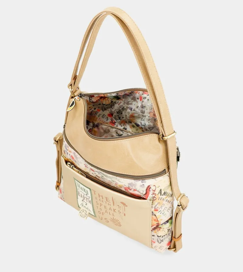 Anekke Nature Pachamama Convertible Golden Bag Into A Rucksack Best