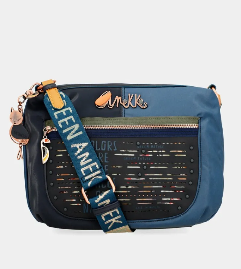 Anekke Nature Pachamama Flexible Navy Blue Crossbody Bag Store