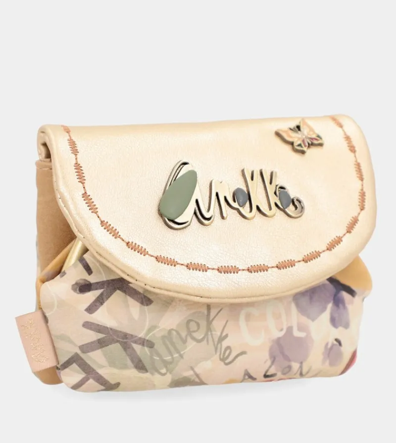 Anekke Nature Pachamama Gold Flap Wallet Hot