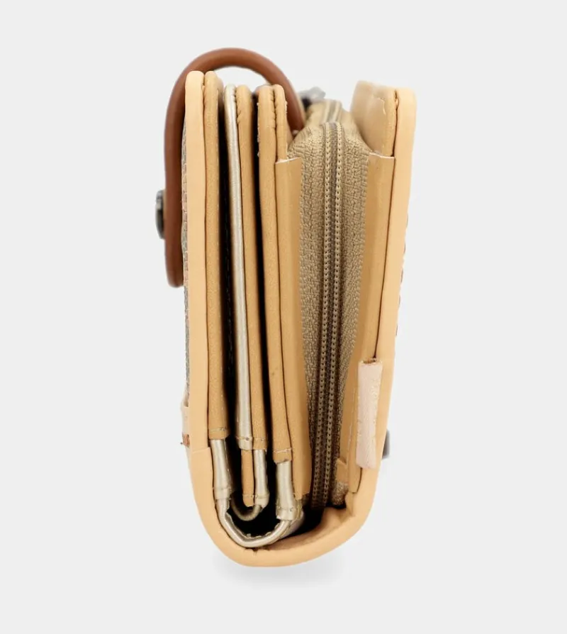 Anekke Nature Pachamama Gold Medium Rfid Wallet Best Sale