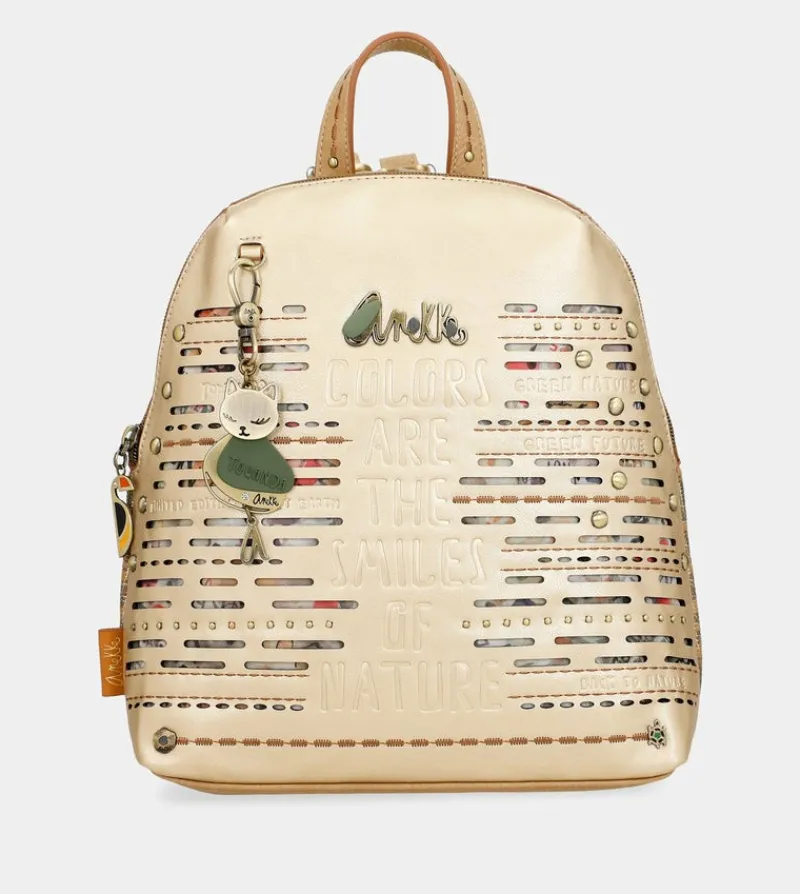 Anekke Nature Pachamama Golden Backpack Store