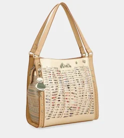 Anekke Nature Pachamama Golden Crossbody Bag Cheap