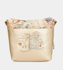 Anekke Nature Pachamama Golden Crossbody Bag Hot