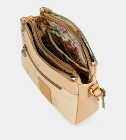 Anekke Nature Pachamama Golden Crossbody Bag With Three Compartments Cheap