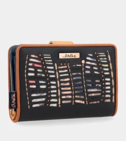 Anekke Nature Pachamama Medium Rfid Wallet Navy Blue Discount