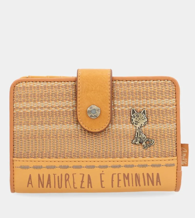 Anekke Nature Pachamama Medium Rfid Wallet Ochre Ocher Store