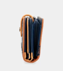 Anekke Nature Pachamama Medium Rfid Wallet Navy Blue Discount