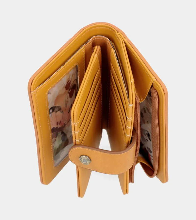 Anekke Nature Pachamama Medium Rfid Wallet Ochre Ocher Store