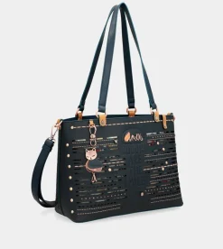 Anekke Nature Pachamama Navy Blue Large Tote Bag Online
