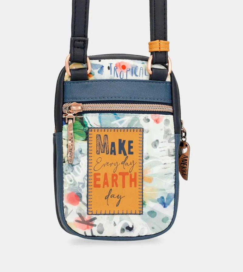Anekke Nature Pachamama Navy Blue Mini Crossbody Bag Discount