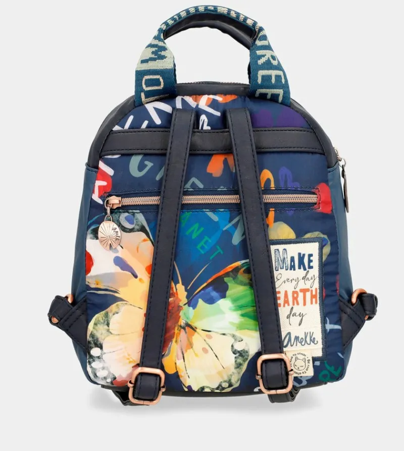 Anekke Nature Pachamama Navy Blue Medium Satchel Bag Shop