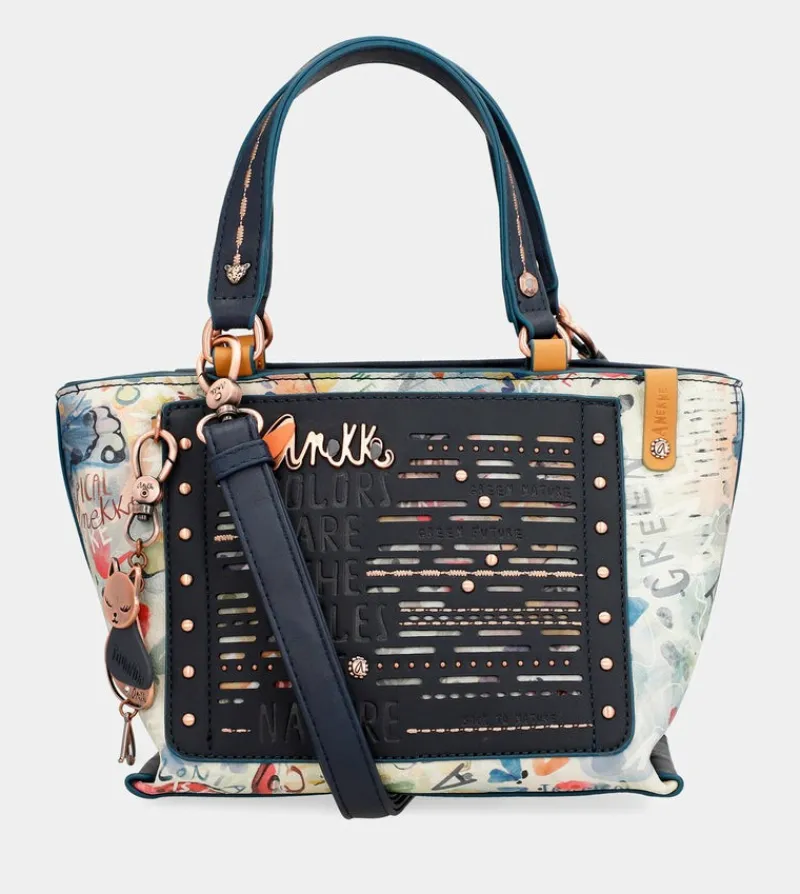 Anekke Nature Pachamama Navy Blue Tote Bag Cheap