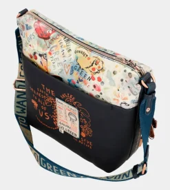 Anekke Nature Pachamama Navy Blue Large Crossbody Bag Best Sale