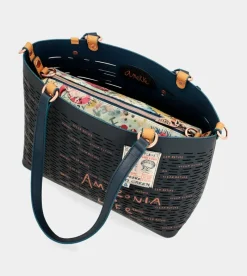 Anekke Nature Pachamama Navy Blue Large Tote Bag Online