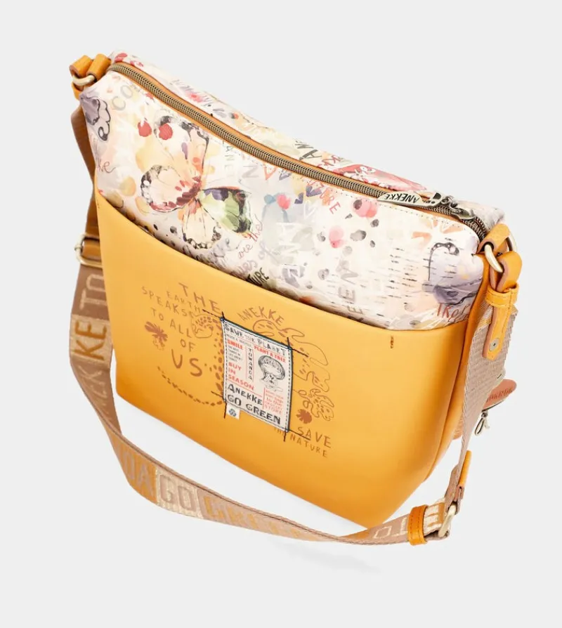Anekke Nature Pachamama Ochre Large Messenger Bag Cheap