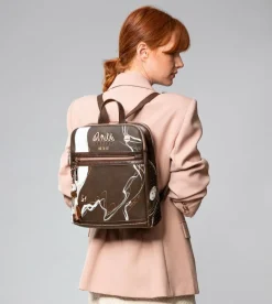 Anekke Nature Shodo 2 Compartment Backpack Brown Sale