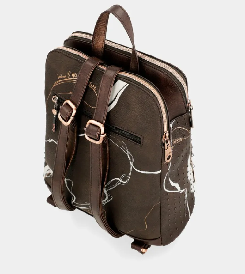 Anekke Nature Shodo 2 Compartment Backpack Brown Sale