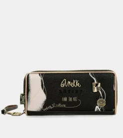 Anekke Nature Shodo Large Black Rfid Wallet Clearance