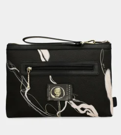 Anekke Nature Shodo Black Clutch Bag Cheap