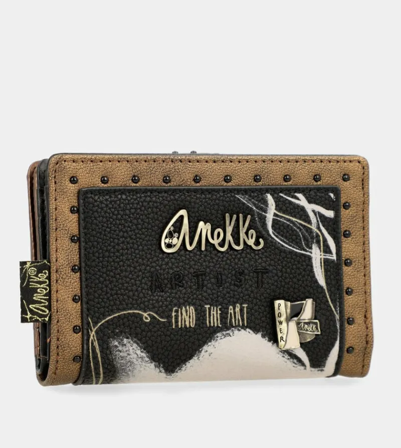 Anekke Nature Shodo Black Flexible Rfid Wallet Online