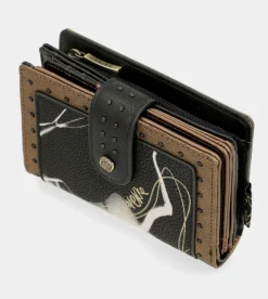 Anekke Nature Shodo Black Flexible Rfid Wallet Online