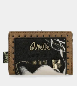 Anekke Nature Shodo Black Flexible Rfid Wallet Online