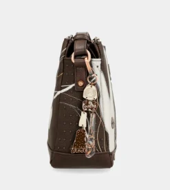 Anekke Nature Shodo Brown 3 Compartment Messenger Bag Brown Best