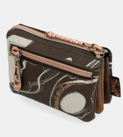 Anekke Nature Shodo Brown 3 Compartment Purse Flash Sale