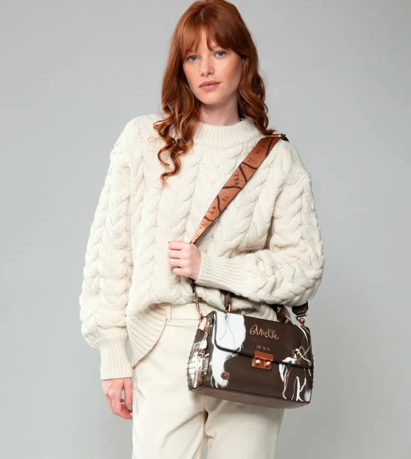 Anekke Nature Shodo Brown Flap Bag Shop